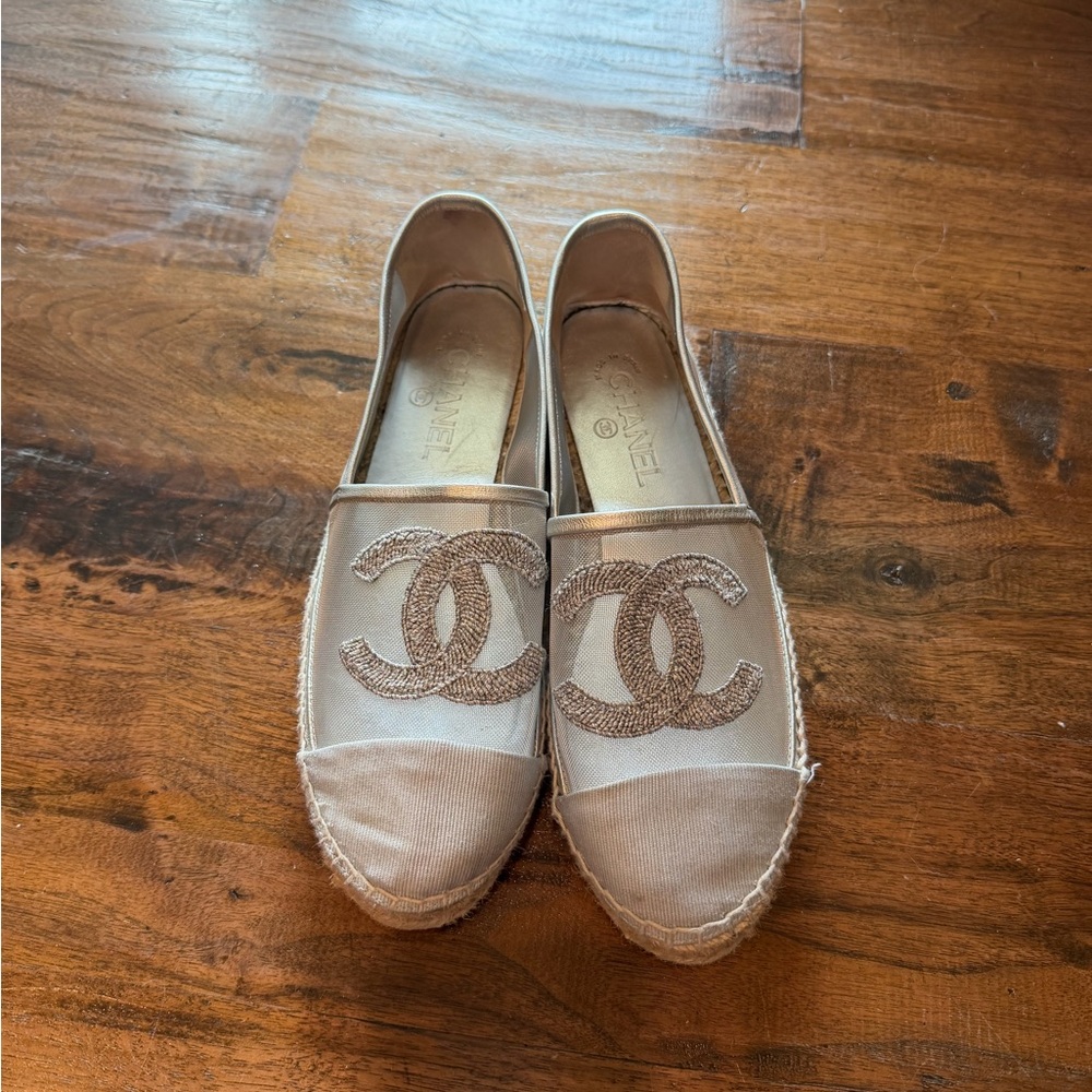 CHANEL Canvas Espadrilles